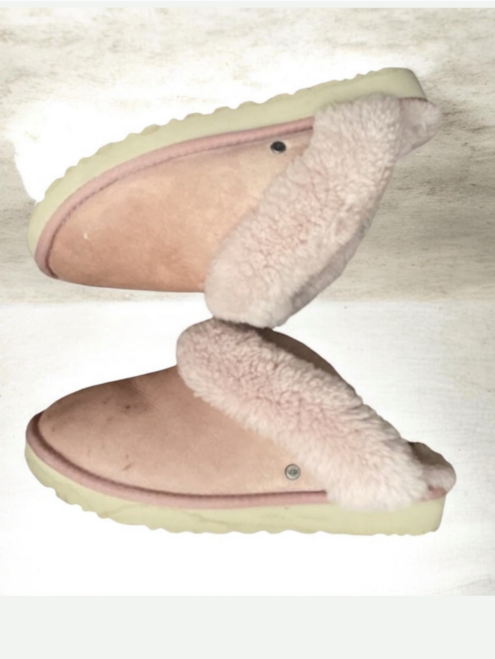 UGG Suede Pink Classic II  Slippers Size 7.5